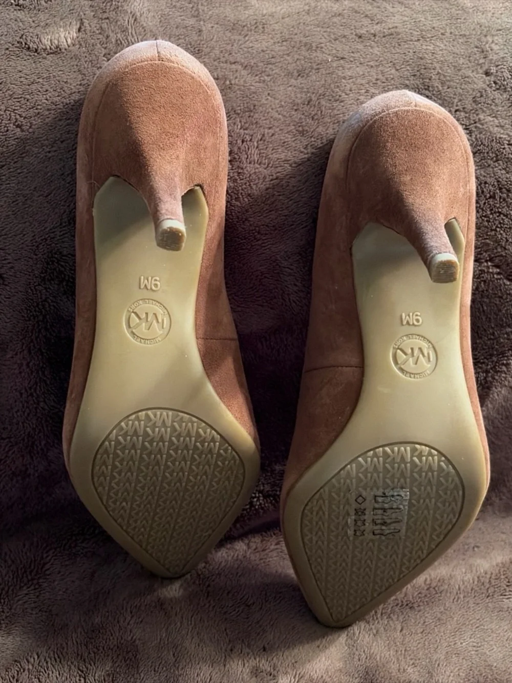 MICHAEL Michael Kors Tan Suede Pointed-Toe Pumps
